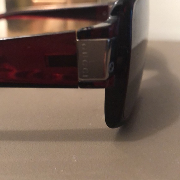 GUCCI(AUTHENTIC)-PRETTY BURGUNDY EYEGLASSES - Picture 7 of 7